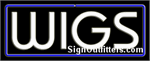 Wigs Neon Sign - Regular Design