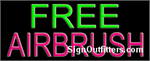 Free Airbrush Neon Sign - Regular Design