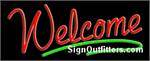Welcome Neon Sign - Regular Design