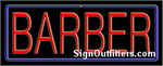 Barber with Border Neon Sign - Regular Design