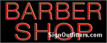 Barber Shop Neon Sign - Regular Design