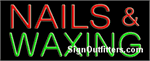 Nails & Waxing Neon Sign - Regular Design