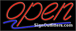 Open Neon Sign - Regular Design