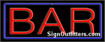 Bar with Border Neon Sign - Regular Design