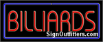 Billiards with Border Neon Sign - Regular Design