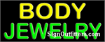 Body Jewelry Neon Sign - Regular Design