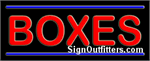 Boxes Neon Sign - Regular Design