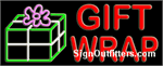 Gift Wrap Neon Sign - Regular Design