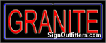 Granite Neon Sign - Regular Design