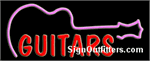 Guitars Neon Sign - Regular Design