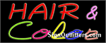 Hair & Color Neon Sign - Regular Design