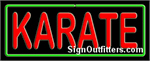 Karate Neon Sign - Regular Design