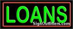 Loans Neon Sign - Regular Design