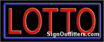 Lotto with Border Neon Sign - Regular Design