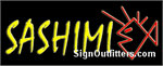 Sashimi Neon Sign - Regular Design