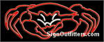 Crab Graphic Neon Sign - Regular Design