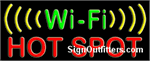 Wi-Fi Hot Spot Neon Sign - Regular Design