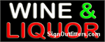 Wine & Liquor Neon Sign - Regular Design