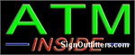 ATM Inside Neon Sign - Regular Design