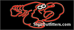 Lobster graphic Neon Sign - Regular Design