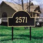 Arch Marker Estate Address Plaque Lawn Sign - 1 Line