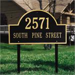 Arch Marker Estate Address Plaque Lawn Sign - 2 Lines