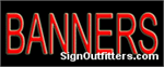 Banners Neon Sign - Economically Priced