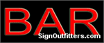 Bar Neon Sign - Economically Priced