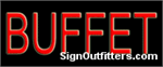 Buffet Neon Sign - Economically Priced