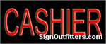 Cashier Neon Sign - Economically Priced