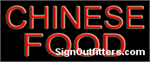 Chinese Food Neon Sign - Economically Priced