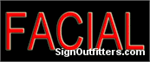 Facial Neon Sign - Economically Priced