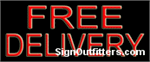 Free Delivery Neon Sign - Economically Priced
