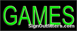 Games Neon Sign - Economically Priced