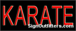Karate Neon Sign - Economically Priced