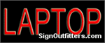 Laptop Neon Sign - Economically Priced
