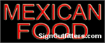 Mexican Food Neon Sign - Economically Priced
