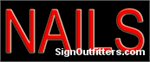 Nails Neon Sign - Economically Priced