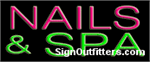 Nails & Spa Neon Sign - Economically Priced