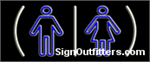 Restrooms Logo Neon Sign - Economically Priced