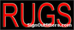 Rugs Neon Sign - Economically Priced