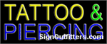 Tattoo & Piercing Neon Sign - Economically Priced