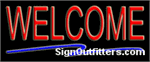 Welcome Neon Sign - Economically Priced