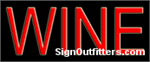 Wine Neon Sign - Economically Priced