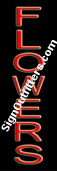 Flowers Neon Sign - Vertical Design - Economically Priced