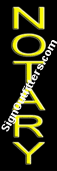 Notary Neon Sign - Vertical Design - Economically Priced