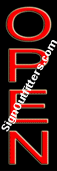 Open Neon Sign - Vertical Design - Economically Priced