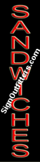 Sandwiches Neon Sign - Vertical Design - Economically Priced