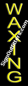Waxing Neon Sign - Vertical Design - Economically Priced