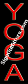 Yoga Neon Sign - Vertical Design - Economically Priced